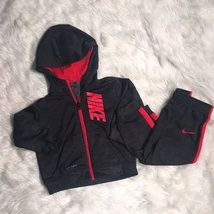 Nike dri-fit sweat outfit.